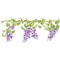 Lilac Branch Wall Stencil Border | 2076 by Designer Stencils | Floral Stencils | Reusable Art Craft Stencils for Painting on Walls, Canvas, Wood | Reusable Plastic Paint Stencil for Home Makeover | Easy to Use & Clean Art Stencil